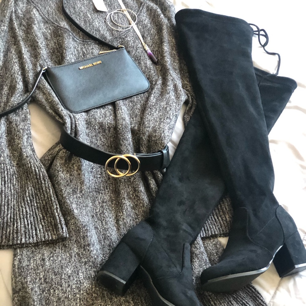 Trendy long sleeve, knee length bell dress 💖💖💖
